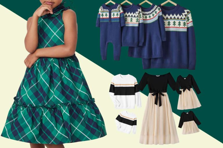 Tenues familiales assorties pour les vacances à partir de 8 $