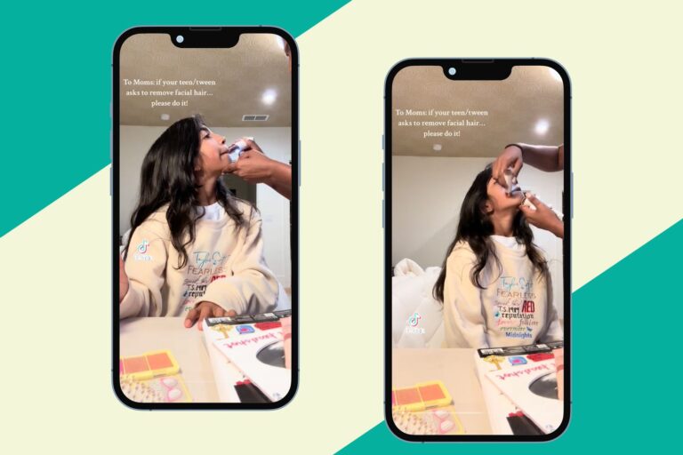 TikTok Mom rend l&rsquo;épilation du visage de sa fille normale