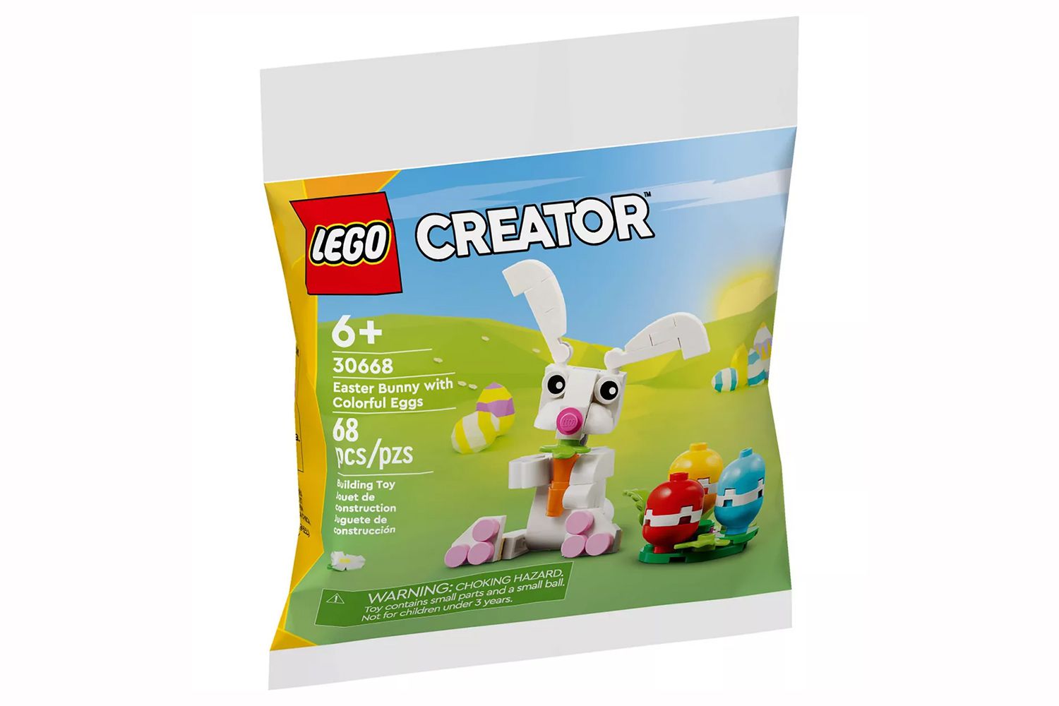 Jouet de construction LEGO Creator Lapin de Pâques avec œufs colorés