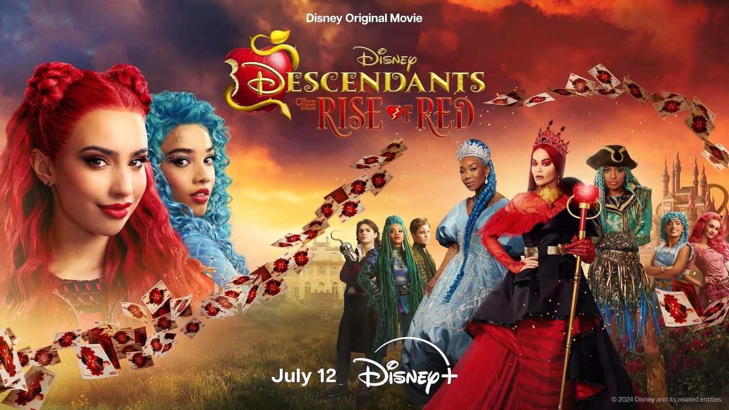 La montée du rouge sur Disney+