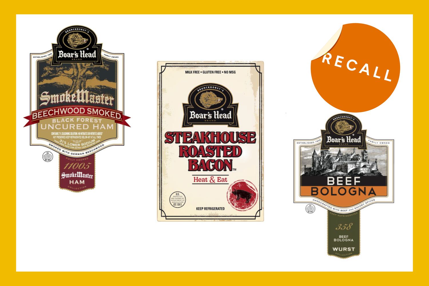 Boar's Head rappelle 7 millions de livres de charcuterie