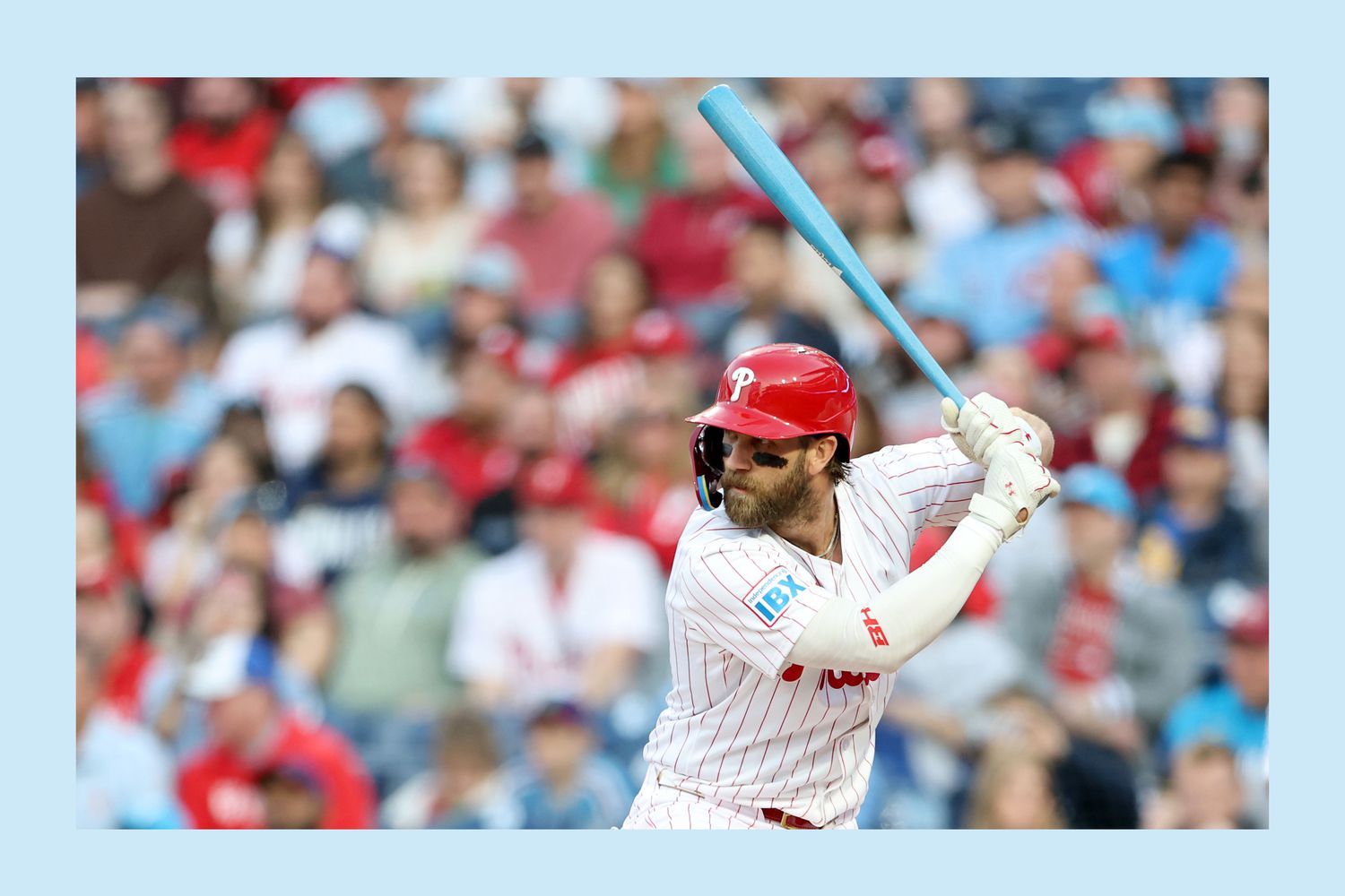 Le joueur Bryce Harper révèle le genre de bébé pendant le jeu