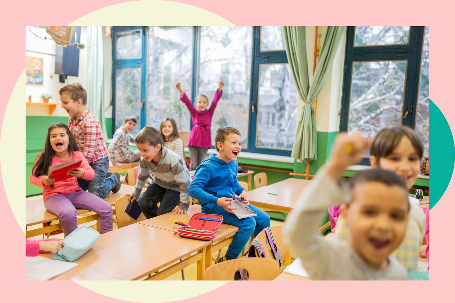 Maman voit «rien» dans la dernière semaine d'école pour les enfants