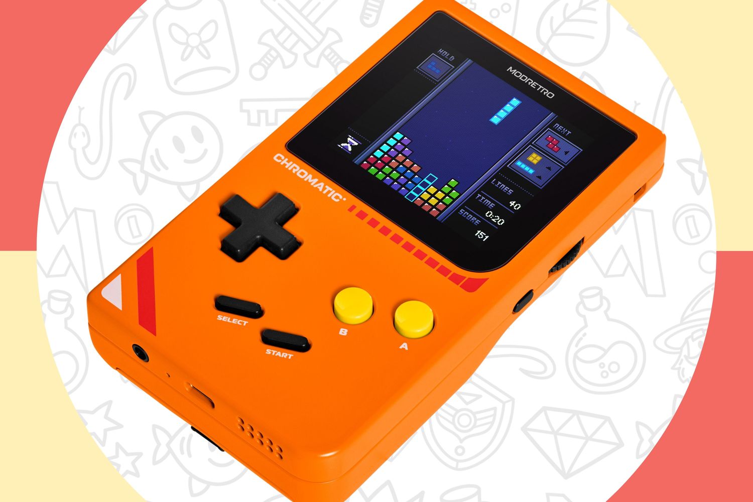 La console de jeu chromatique est amusante en génération