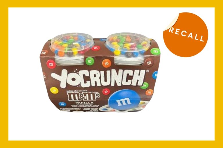 YoCrunch Yogourt rappelé en raison de la contamination en plastique