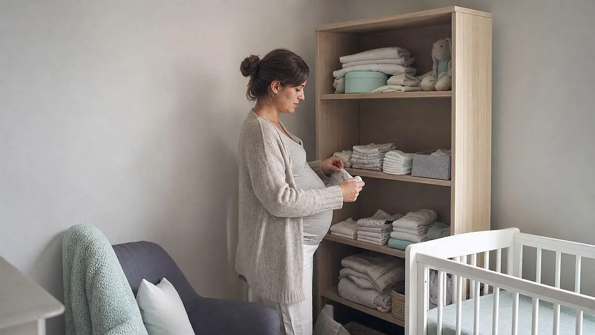 Chambre bébé en préparation