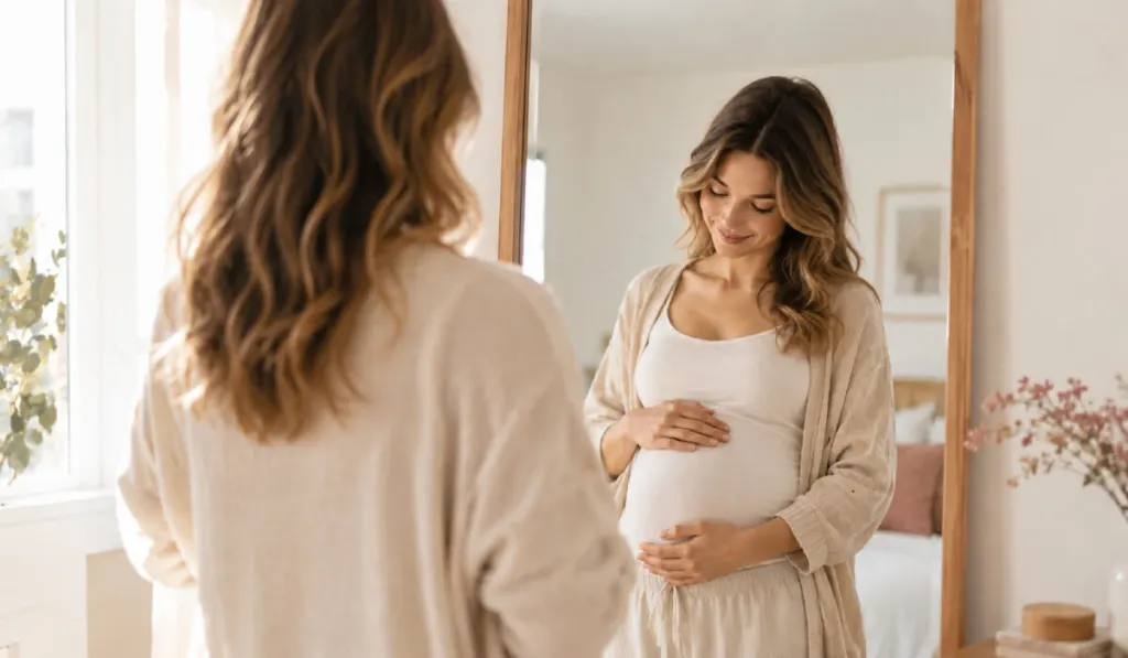 21e semaine de grossesse et il devient plus facile pour moi d'imaginer ce que ce sera de tenir mon bébé dans mes bras.