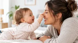 Quand votre bébé vous attrape le nez