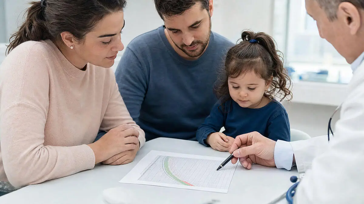 Un enfant peut se situer dans un percentile bas et être en parfaite santé s’il maintient une trajectoire de croissance appropriée.